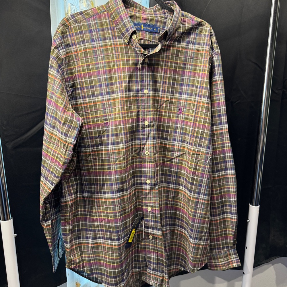 Ralph Lauren Men's Multicolor Plaid Button Down Shirt